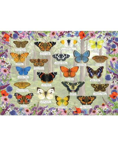 Пъзел Gibsons от 1000 части - Красиви пеперуди - 2